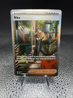 Pokemon TCG Rika Trainer Special Illustration Card Paradox Rift 258/182 - Image 1