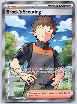 Brock's Scouting 179/159 (NM) - SV09: Journey Together - Ultra Rare -Pokemon TCG - Image 1