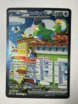Pokemon TCG Squawkabilly EX 264/193 Special Illustration Rare Holo - NM - Image 1