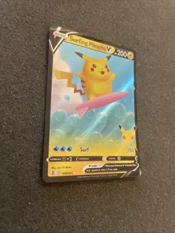 Surfing Pikachu V 006/025 Celebrations NM Ultra Rare Pokemon Card - Image 3