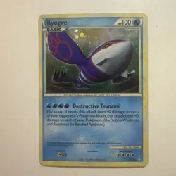 Pokemon TCG Kyogre Call of Legends 12/95 Holo Rare LP - Image 1