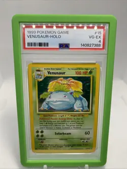 PSA 4 1999 Base Set Venusaur 15/102 Holo Foil Pokemon WOTC Unlimited - Image 1