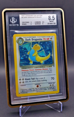 2002 Pokemon – Dark Dragonite – Holo Rare – Legendary Collection – #5 – BGS 8.5 - Image 1