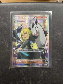 Pokemon TCG Delinquent 098B/122 Alternate Art Full Art Holo Promo - Image 1