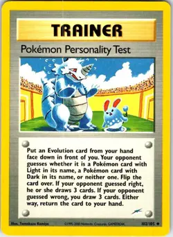 Pokemon | Neo Destiny | Pokemon Personality Test | 102/105 | Unlimited | LP - Image 1