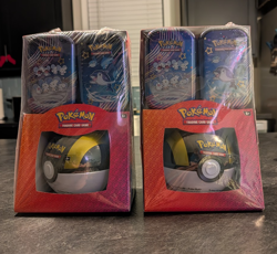 Lot Of 2 Pokemon TCG - Poke Ball + (2) Paldean Fates Mini Tins Pack Sam's Club. - Image 1