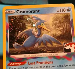 Cramorant 050/196 Prize Pack Series Pokemon Play! Mint Condition Double Swirl - Image 2