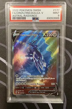Pokemon Origin Forme Dialga V Full Art Holo Astral Radiance 177/189 PSA 9 - Image 1