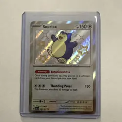 2024 Pokemon SV Paldean Fates PAF EN Snorlax #202/091 NM - Image 1