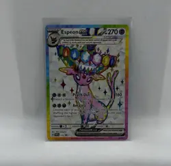 Espeon EX Pokemon Prismatic Evolutions Figure Collection Black Star Promo NM+ - Image 1
