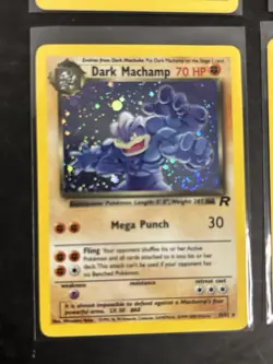 Pokemon Team Rocket Unlimited Holo Lot Dark Machamp Swirl Hypno Arbok Trainer - Image 5