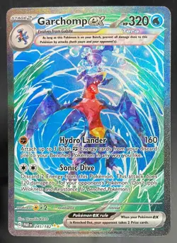 2023 Pokemon S&V Paradox Rift Garchomp ex Special Illustration Rare #245/182 - Image 1