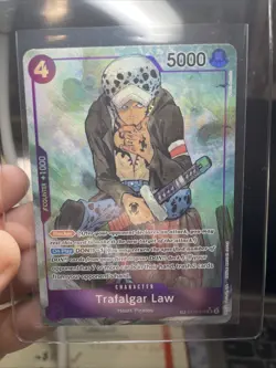 One Piece Card Game TCG - Trafalgar Law (ST10-010) Treasure Rare Card - MINT CCG - Image 2