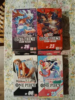 One Piece Starter Deck Lot ST 08, 11, 23, & 26 BRAND NEW SEALED (Minor Box Wear) - Image 1