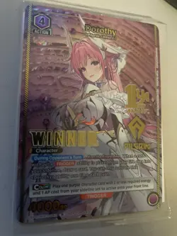 Union Arena Dorothy WINNER Promo Card 1st Anniversary NIK-3-042 Purple English - Image 1
