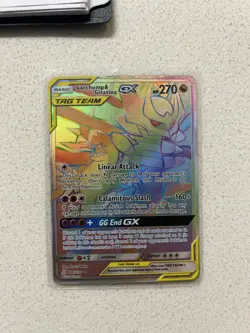 Pokemon Garchomp & Giratina GX Tag Team - Rainbow Secret Holo Card - Image 1
