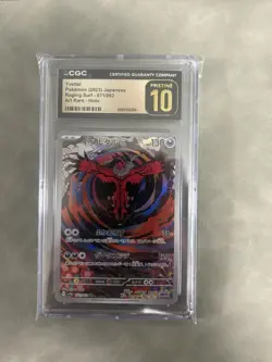 CGC 10 Pristine Yveltal 071/062 AR Art Rare Raging Surf sv3a Pokemon Card - Image 1
