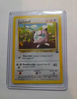 Vintage Pokemon Jigglypuff Black Star Promo No 7 Card World Championship 2000 - Image 1