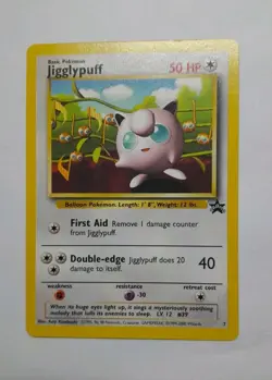 Vintage Pokemon Jigglypuff Black Star Promo No 7 Card World Championship 2000 - Image 2