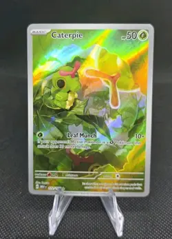 Pokemon TCG Caterpie 172/165 Scarlet & Violet 151 Holo Illustration Rare - Image 1