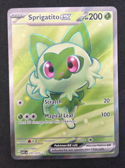 2026 POKEMON ASCENDED HEROES 251/217 SPRIGATITO EX ULTRA RARE - NEAR MINT - Image 1