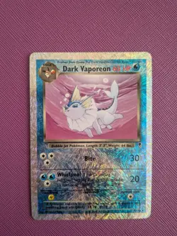 Pokemon Dark Vaporeon 9/110 Legendary Collection Reverse Holo Rare Card - Image 1