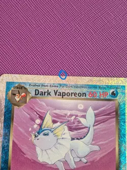 Pokemon Dark Vaporeon 9/110 Legendary Collection Reverse Holo Rare Card - Image 3