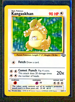 Pokemon TCG Kangaskhan Jungle 5/64 Holo Unlimited Holo Rare - LP - A - Image 1