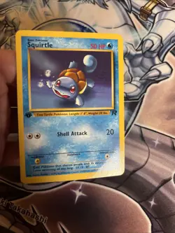 (HPL) Pokemon TCG Team Rocket #68/82 Squirtle 1st Edition MP - Image 2
