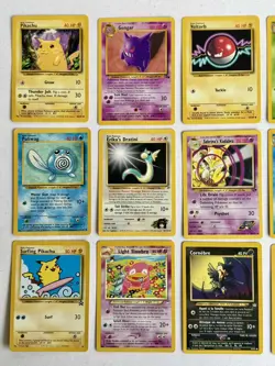 Vintage Pokemon Cards Lot of 18 Uncommon & Common WOTC 1995, 96, 98 ungraded - Image 2