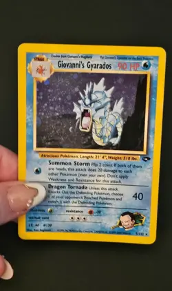 Pokemon Giovanni's Gyarados 5/132 Gym Challenge Holo Rare Unlimited English - Image 1