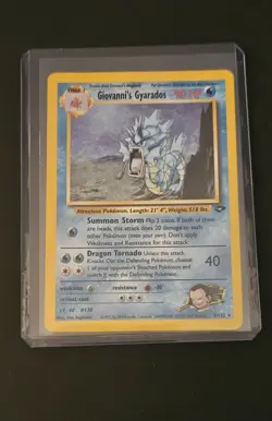 Pokemon Giovanni's Gyarados 5/132 Gym Challenge Holo Rare Unlimited English - Image 3
