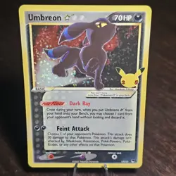 Pokemon Umbreon Star Celebrations Classic Collection Holo No.17/17 HP70 - Image 1