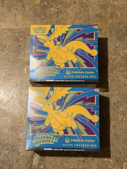 🔥 2X POKEMON ASCENDED HEROES ELITE TRAINER BOX POKEMON CENTER - SEALED ETBs - Image 1