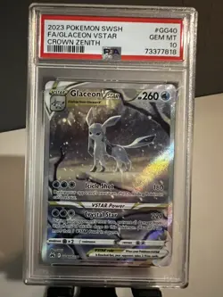 2023 Pokemon SWSH - Glaceon VSTAR GG40/GG70 Crown Zenith Holo - PSA 10 - Image 1