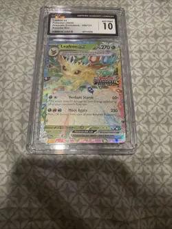 CGC 10 Leafeon ex 006/131 Stamp Prismatic Evolutions Surprise Box Promo Pokemon - Image 2