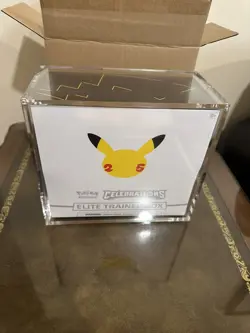 Top Quality Pokemon ETB Acrylic Case Magnetic Lid UV Safe Elite Trainer Box Case - Image 1