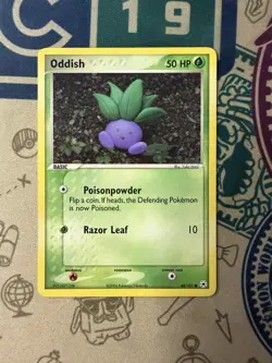 Oddish 68/101 Common Regular Hidden Legends Vintage Pokemon TCG - Image 3