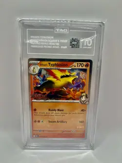 Tag 10 Ethan's Typhlosion Staff Prerelease Promo 2025 Pokemon Destined Rivals - Image 1