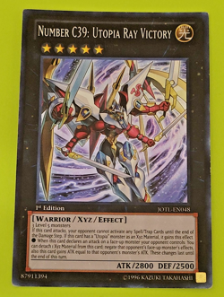 Yu-Gi-Oh Number C39: Utopia Ray Victory 1st Edition Super Rare JOTL-EN048 LP - Image 1
