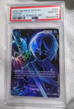One Piece CCG Tashigi Special Alt Art Holo PSA 10 Gem Mint TCG - Image 1
