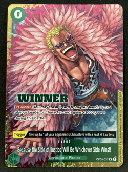 Donquixote Whichever Side Wins! One Piece Winner Promo Winner Pack 2025 Vol. 4 - Image 1