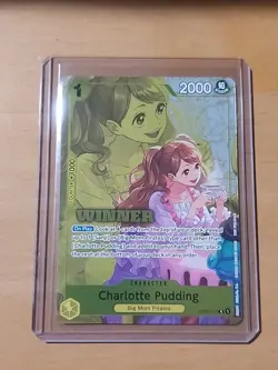 One Piece Charlotte Pudding Winner Pack 2024 Oct.-Dec. OP03-112 One Piece Promo - Image 1