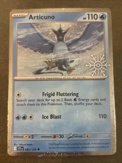 Articuno 032/159 Pokemon TCG Holiday Calendar 2025 Festive Stamp Promo Card - Image 1