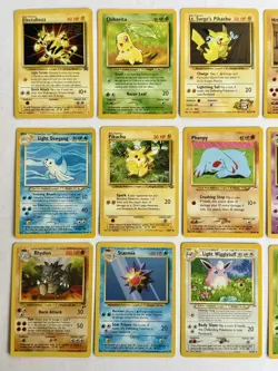 Vintage Pokemon Cards Lot of 18 Uncommon & Common WOTC 1995, 96, 98 ungraded - Image 3