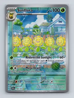 Sunflora 169 2024 Pokemon Twilight Masquerade Illustration Rare Card NM+ - Image 1