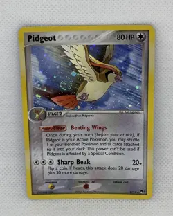 Pokemon TCG - Pidgeot 2/17 Holo Rare POP Series 2 Vintage Rare Card - NM SWIRL!! - Image 1
