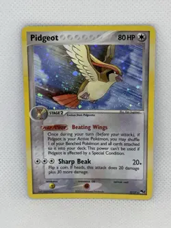 Pokemon TCG - Pidgeot 2/17 Holo Rare POP Series 2 Vintage Rare Card - NM SWIRL!! - Image 2