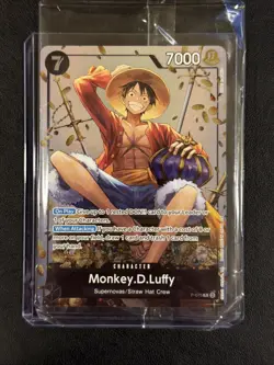Monkey.D.Luffy (Tin Pack Set Vol. 2) P-075 One Piece Promotion Cards Foil Sealed - Image 1
