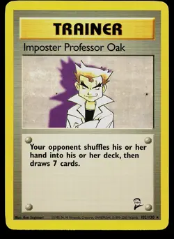 Pokemon Card - Imposter Professor Oak Base Set 73/102 Rare - Image 1